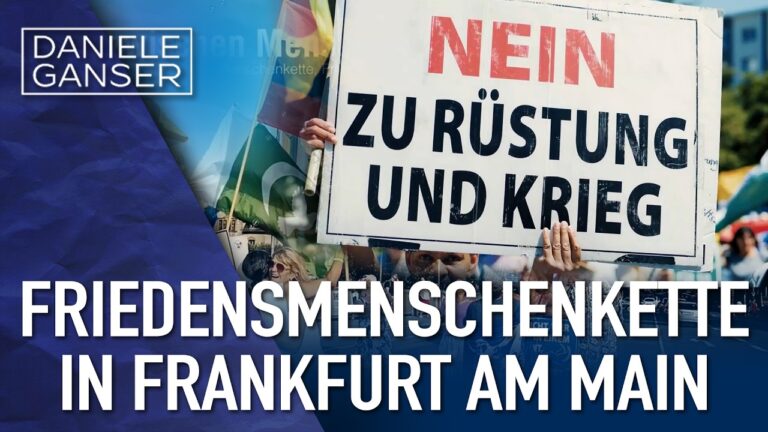 Mehr über den Artikel erfahren Friedensmenschenkette in Frankfurt am Main I Dr. Daniele Ganser