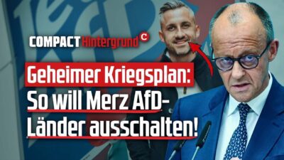 Mehr über den Artikel erfahren Geheimer Kriegsplan: So will Merz AfD-Länder ausschalten!