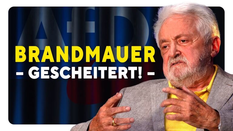Mehr über den Artikel erfahren Henryk M. Broder über AfD, Brandmauer, Merz und die Zukunft Deutschlands