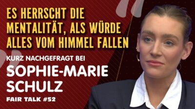 Mehr über den Artikel erfahren KURZ NACHGEFRAGT bei SOPHIE-MARIE SCHULZ