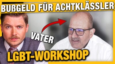 Mehr über den Artikel erfahren LGBT-Workshop boykottiert! Achtklässler soll Bußgeld zahlen -Jetzt spricht der Vater