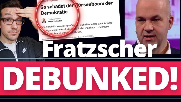 Mehr über den Artikel erfahren Marcel Fratzscher: „Steigende Aktien sind SCHLECHT für die Demokratie!“