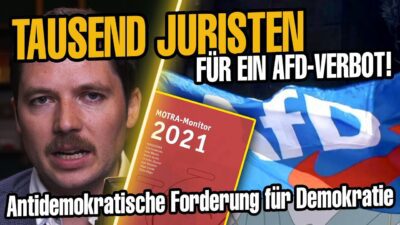 Mehr über den Artikel erfahren Mehr als 1000 Juristen gegen die AfD – Verbotsforderung erneut entfacht?