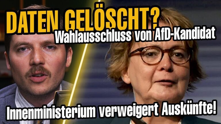 Mehr über den Artikel erfahren Ministerium löscht Daten über AfD Kandidaten