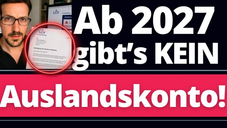 Mehr über den Artikel erfahren Post von eurer Bank! Kein Konto mehr im Ausland! KÜNDIGUNG ab 2027