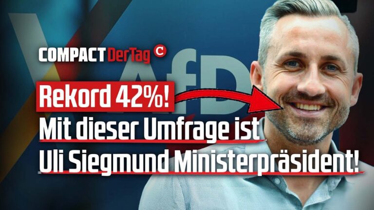 Mehr über den Artikel erfahren Rekord 42%! Mit dieser Umfrage ist Uli Siegmund Ministerpräsident!💥