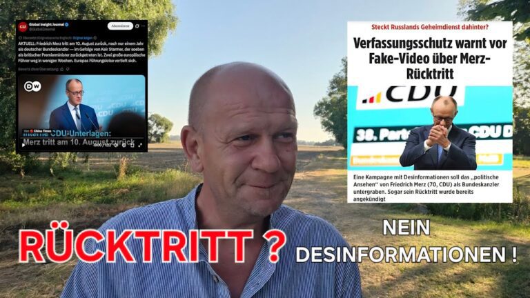 Mehr über den Artikel erfahren RÜCKTRITT VON MERZ? – DER RUSSE WAR ES? 😂