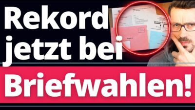 Mehr über den Artikel erfahren Sachsen-Anhalt: So viele Briefwahlanmeldungen wie noch NIE! 😡😡😡