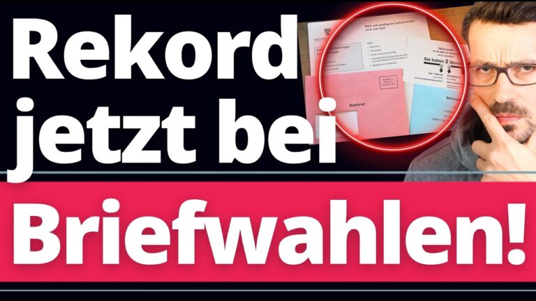 Mehr über den Artikel erfahren Sachsen-Anhalt: So viele Briefwahlanmeldungen wie noch NIE! 😡😡😡