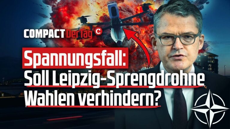Mehr über den Artikel erfahren Spannungsfall: Soll Leipzig-Sprengdrohne Wahlen verhindern?💥