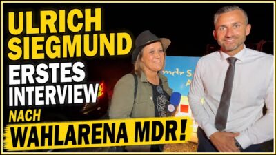 Mehr über den Artikel erfahren Ulrich Siegmund ERSTES Interview nach Wahlarena mit Sven Schulze „Fakt ist!“ beim MDR – Eindrücke