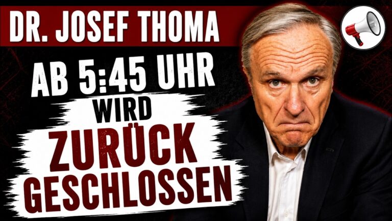 Mehr über den Artikel erfahren Ab 5:45 Uhr wird zurückgeschlossen! | Satire mit Dr. Josef Thoma