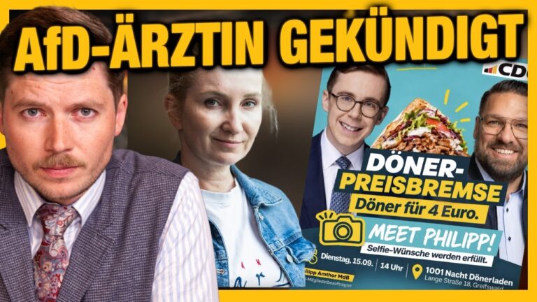 Mehr über den Artikel erfahren AfD-Ärztin gekündigt! Linke Berlin wirbt auf Arabisch, Rassismus gegen Weiße & Dönerpreisbremse