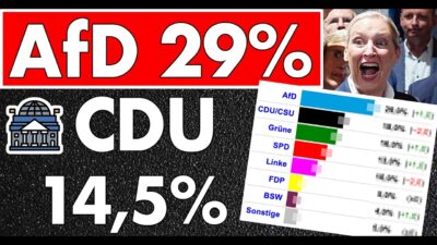 Mehr über den Artikel erfahren AfD bundesweit doppelt so stark wie die CDU! Die große Gefahr beginnt jetzt!