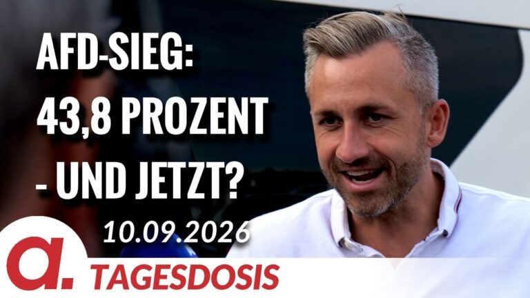 Mehr über den Artikel erfahren AfD-Sieg: 43,8 Prozent – und jetzt? | Von Janine Beicht | Apolut