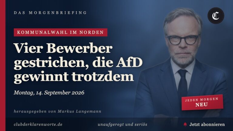 Mehr über den Artikel erfahren AfD verdreifacht ihr Ergebnis in Niedersachsen · mehr in diesem Morgenbriefing