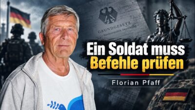 Mehr über den Artikel erfahren Befehlsverweigerung aus Gewissensgründen – Florian Pfaff über Krieg, Bundeswehr und Gehorsam