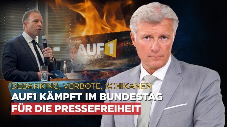 Mehr über den Artikel erfahren Nachrichten AUF1: Debanking, Verbote, Schikanen-🚫AUF1 kämpft im Bundestag für die Pressefreiheit