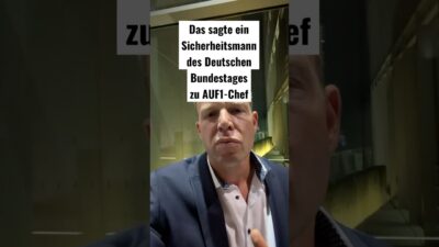 Mehr über den Artikel erfahren ⚠️Das sagte ein Sicherheitsmann des Deutschen Bundestages zu AUF1-Chef Magnet