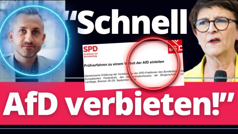 Mehr über den Artikel erfahren EIL: Während des Videos will SPD plötzlich AfD-Verbot!