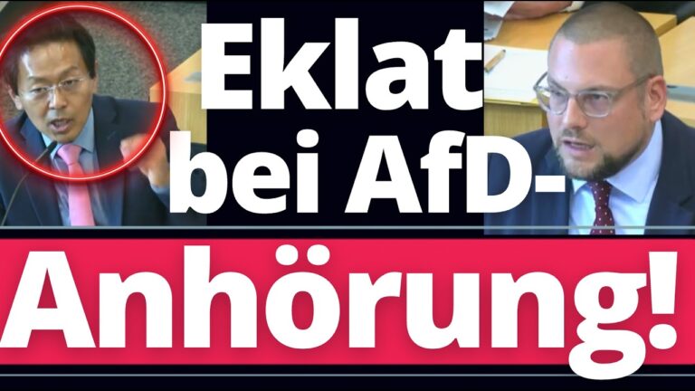 Mehr über den Artikel erfahren Eklat bei Thüringer Anhörung zum AfD-Verbot! DAS ist der GRÖßTE WITZ!!