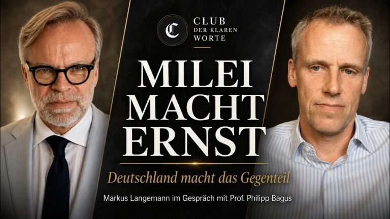Mehr über den Artikel erfahren Es ist kein Geld da! Mileis Radikalkur – und was Deutschland daraus lernen kann mit Philipp Bagus