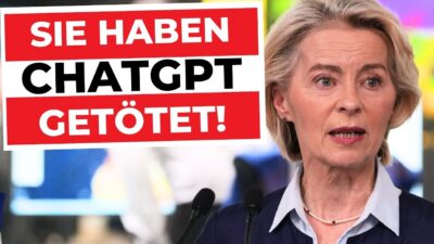 Mehr über den Artikel erfahren EU TÖTET CHATGPT: EU zerstört KI völlig | ChatGPT DSA, VLOSE Gesetz & AI Act 2026