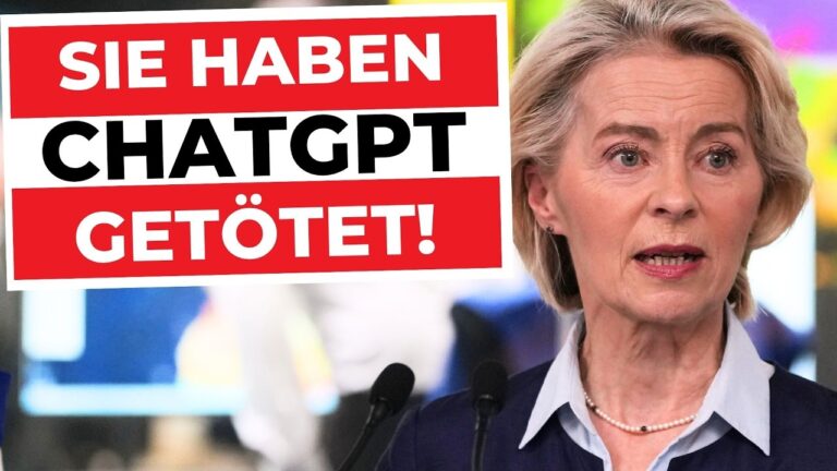 Mehr über den Artikel erfahren EU TÖTET CHATGPT: EU zerstört KI völlig | ChatGPT DSA, VLOSE Gesetz & AI Act 2026