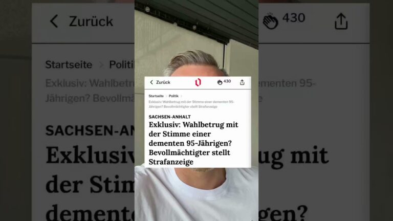 Mehr über den Artikel erfahren 𝗔𝗰𝗵𝘁𝘂𝗻𝗴, 𝗩𝗲𝗿𝗱𝗮𝗰𝗵𝘁 𝗮𝘂𝗳 𝗪𝗮𝗵𝗹𝗳𝗮̈𝗹𝘀𝗰𝗵𝘂𝗻𝗴!🚨𝗨𝗹𝗿𝗶𝗰𝗵 𝗦𝗶𝗲𝗴𝗺𝘂𝗻𝗱 𝘄𝗮𝗿𝗻𝘁 𝗯𝗲𝗿𝗲𝗶𝘁𝘀