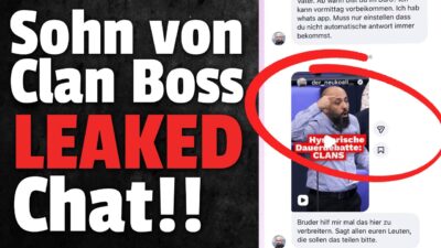 Mehr über den Artikel erfahren 💥Sohn con CLAN BOSS leaked CHAT mit Linken Politiker!!