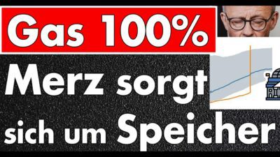 Mehr über den Artikel erfahren Gasspeicher gesprengt! 100% Füllstand dank IT-Fehler & Merz ist beunruhigt über tiefe Gasspeicher!
