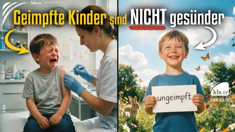 Mehr über den Artikel erfahren Geimpfte Kinder sind NICHT gesünder!