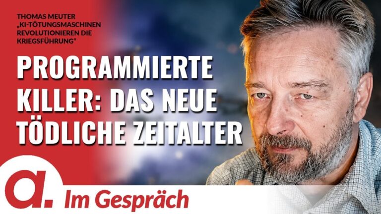 Mehr über den Artikel erfahren Im Gespräch: Thomas Meuter | KI-Tötungsmaschinen revolutionieren die Kriegsführung | Apolut