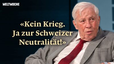 Mehr über den Artikel erfahren «Kein Krieg. Ja zur Schweizer Neutralität!»: Christoph Blocher und Roger Köppel im Gespräch