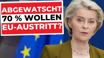Mehr über den Artikel erfahren KLATSCHE: 70 Prozent haben endgültig genug davon! | Brüssel-Kritik, Digitaler Euro & eID-Gesetze