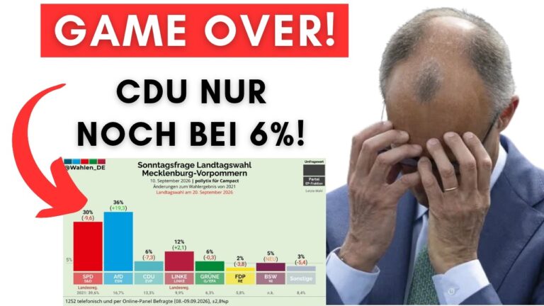 Mehr über den Artikel erfahren Meck-Pom: CDU an der 5%-Hürde + Aufstand: 6 Ministerpräsidenten lassen Merz fallen!
