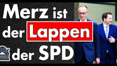 Mehr über den Artikel erfahren Merz: Der Lappen der Nation bedankt sich für seinen eigenen Kniefall für die SPD!
