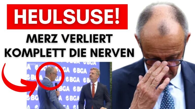 Mehr über den Artikel erfahren Merz verliert bei Live-Auftritt die Nerven + CDU will ZDF & ARD privatisieren + CDU fällt auf 18%!