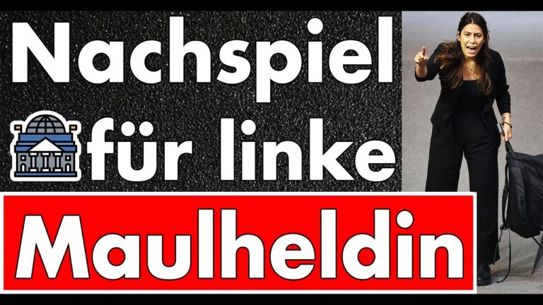 Mehr über den Artikel erfahren Nachspiel für den Ausraster der linken Maulheldin! Mindestens 2000 Euro Strafe …