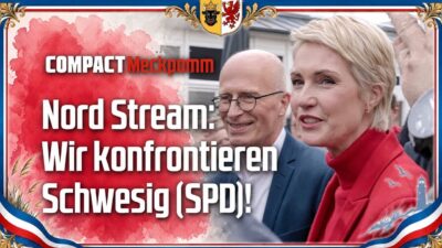 Mehr über den Artikel erfahren Nord Stream: Schwesig konfrontiert!
