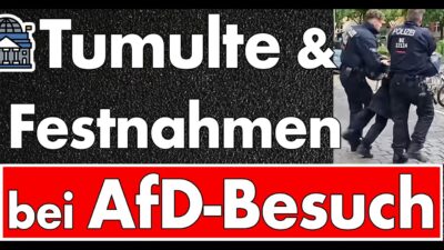 Mehr über den Artikel erfahren Rangeleien, Festnahmen, „Haut ab!“-Rufe – Wahlkampf unter Polizeischutz in Neukölln eskaliert