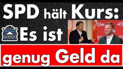 Mehr über den Artikel erfahren SPD lügt wie gedruckt: Es wäre genug Geld da & alle haben Angst vor der AfD!