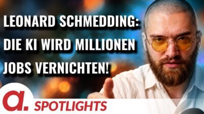 Mehr über den Artikel erfahren Spotlight: Leonard Schmedding | Durch KI werden wir massive Jobverluste erleben! | Apolut