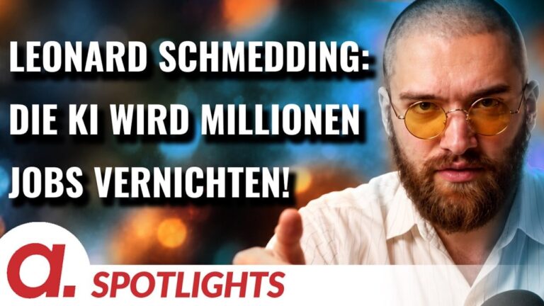 Mehr über den Artikel erfahren Spotlight: Leonard Schmedding | Durch KI werden wir massive Jobverluste erleben! | Apolut