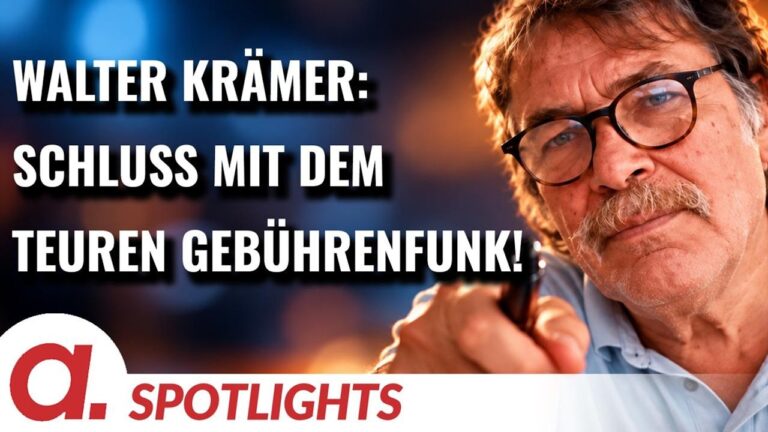 Mehr über den Artikel erfahren Spotlight: Walter Krämer | Gravierende Kosteneinsparungen sind beim ÖRR dringend erforderlich!