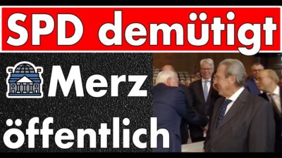 Mehr über den Artikel erfahren Steinmeier demütigt Merz – Handshake für Schröder & die SPD lässt die Pflegeversicherung leer laufen