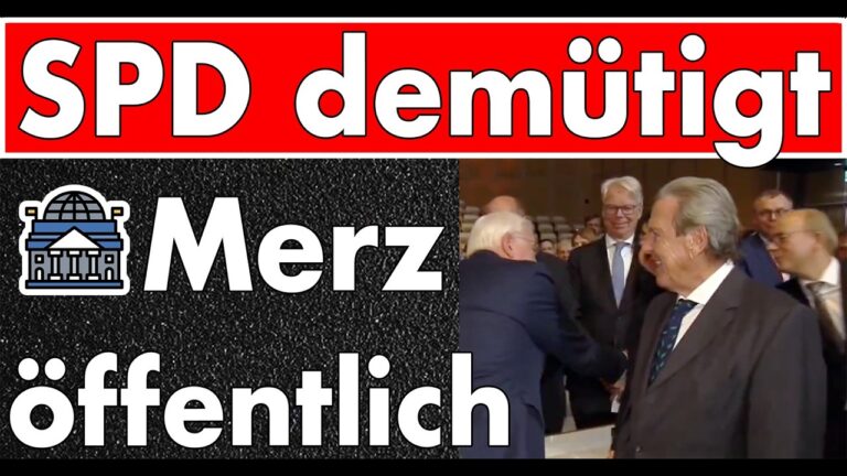 Mehr über den Artikel erfahren Steinmeier demütigt Merz – Handshake für Schröder & die SPD lässt die Pflegeversicherung leer laufen