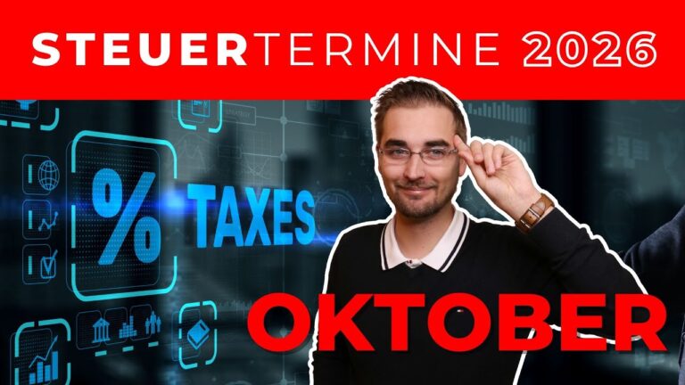 Mehr über den Artikel erfahren Steuertermine OKTOBER 2026 | Überblick und FRISTEN!