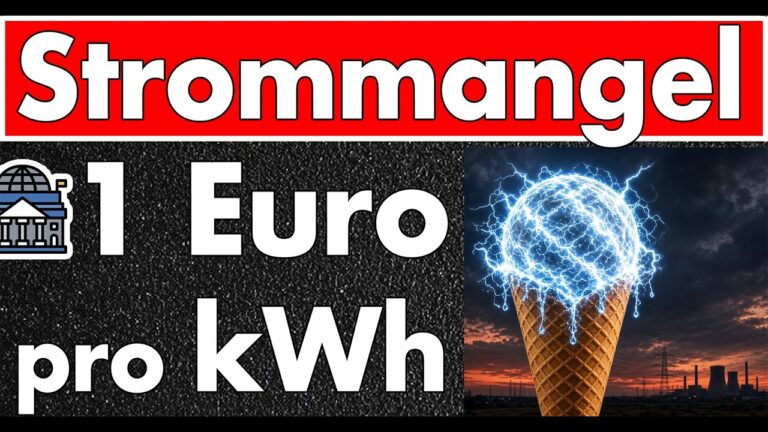 Mehr über den Artikel erfahren Strommangel heute Abend: 1 Euro pro Kilowattstunde – die Kugel Eis ist endlich da!