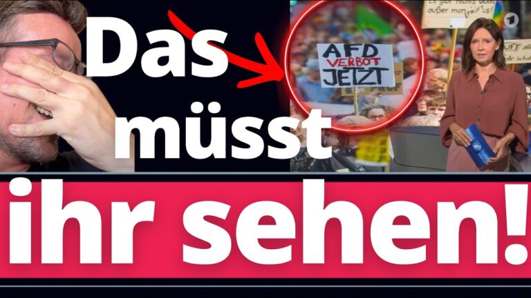 Mehr über den Artikel erfahren Tagesschau Desaster! DEMO gegen AfD scheitert KRACHEND! 😃